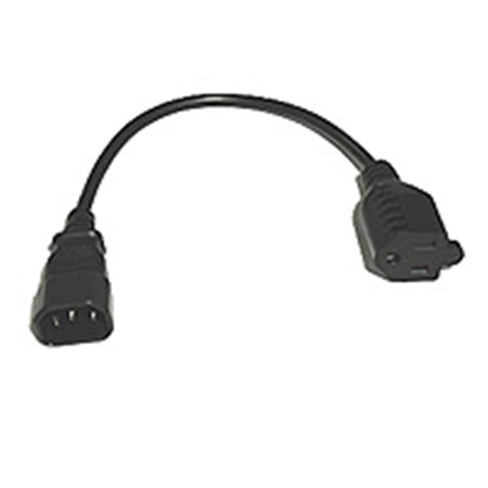 Fasttrack 1ft MONITOR POWER ADAPTER CABLE NEMA 5-15R to IEC320 C14 FA56721